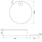 Súprava kúpeľňového nábytku s umývadlom Molly 40cm Grey  8
