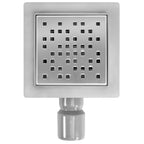 Odtokový žľab REA DOTS Nickel Brush 12x12  8