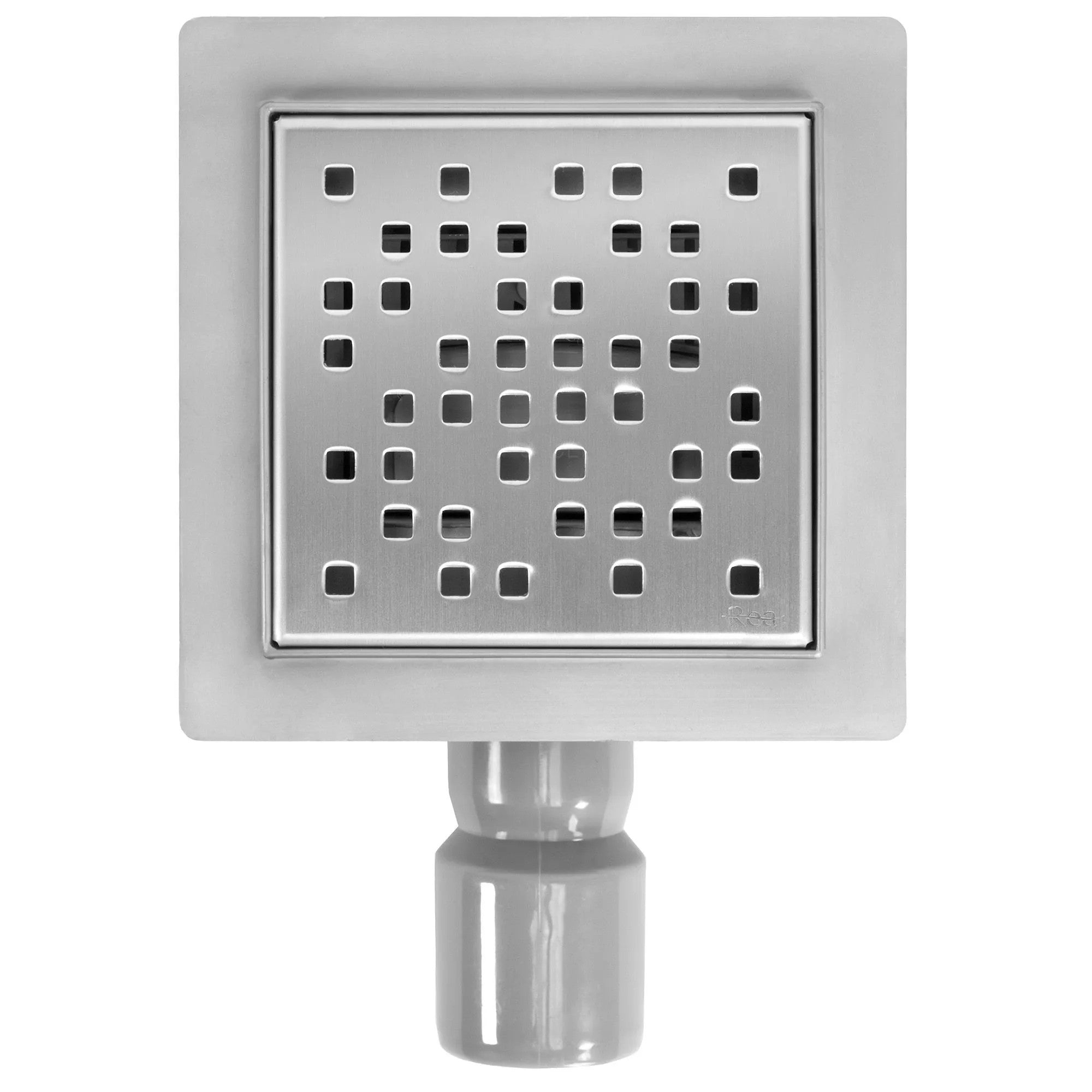 Odtokový žľab REA DOTS Nickel Brush 12x12  8