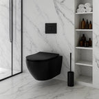 Závesné WC Rea Carlo Mini Tornado NF BLACK MATT  8