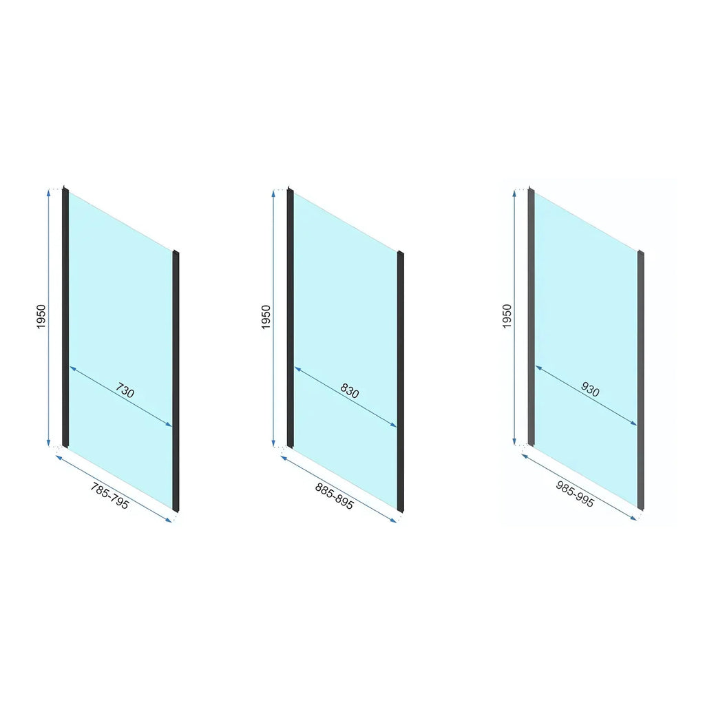 Sprchová kabína Rapid Slide Gold Brush Dvere: 130 Stena: 80 8