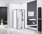 Sprchový kút REA FARGO 90x90 - matný čierny S detským bazénom Savoy black 8
