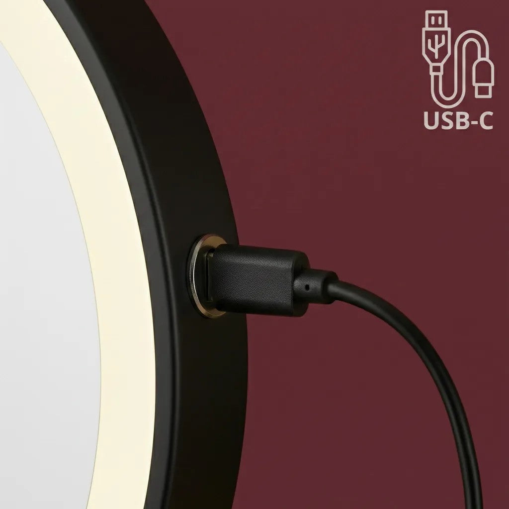 Zrkadlo LED Glow Black  8