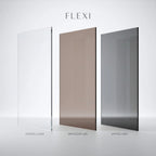 Sprchová zástena Rea Flexi Grey / Brush Gold 90  8