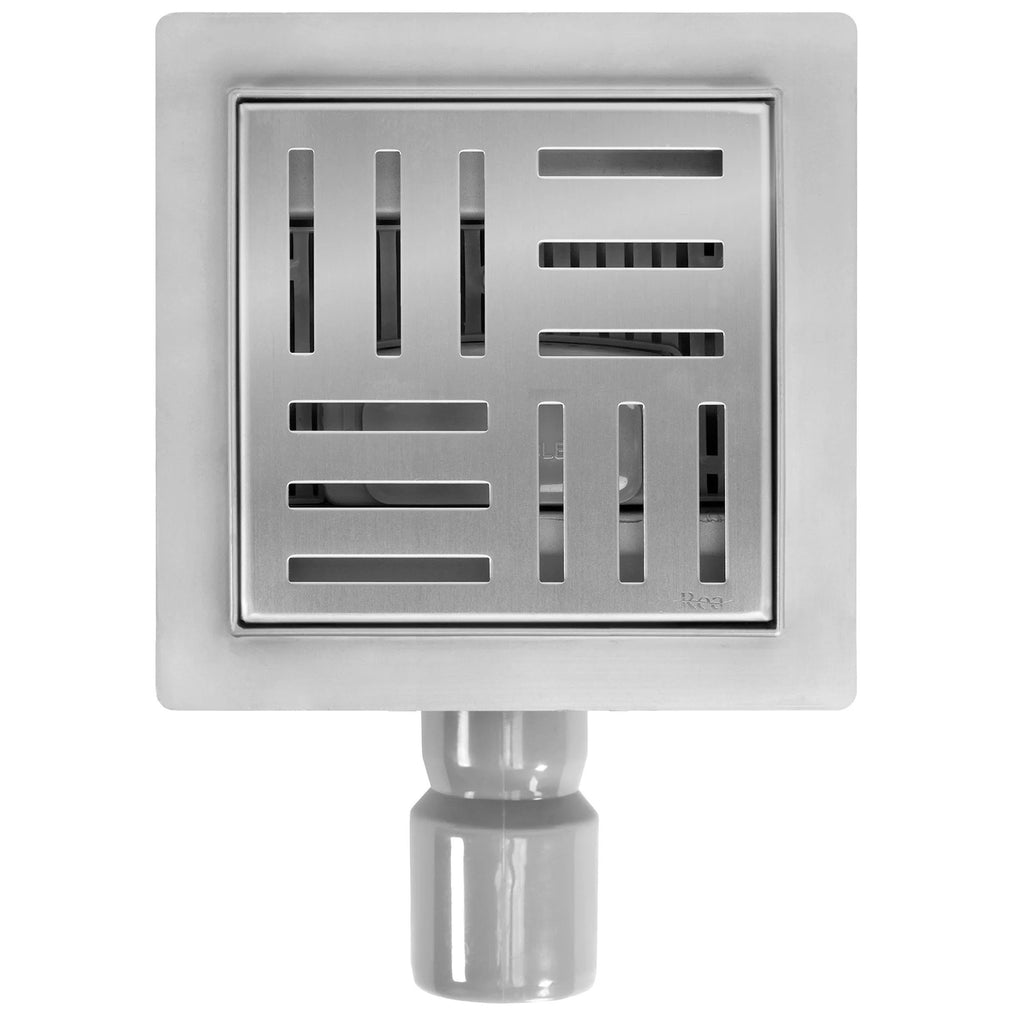 Odtokový žľab REA CROSS 150x150 Nickel Brush  8
