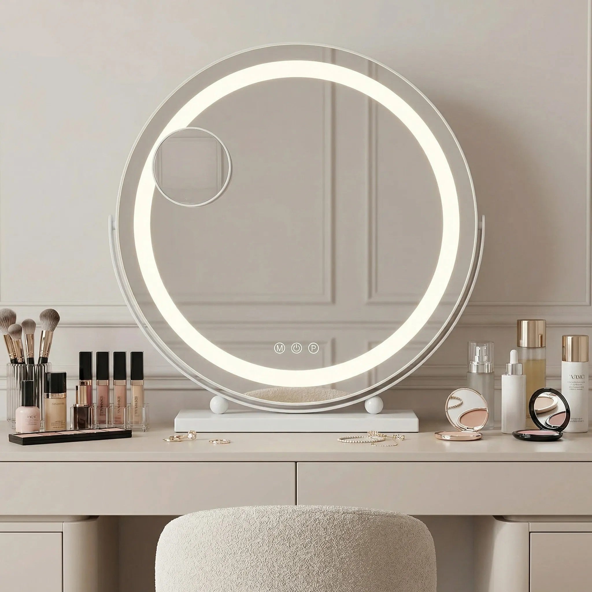 Zrkadlo LED MAKE-UP White 40 cm  8