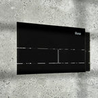 Podomietkový WC systém K011A-Q + tlačidlá T Black Glass  8