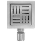 Odtokový žľab REA CROSS Nickel Brush 12x12  8