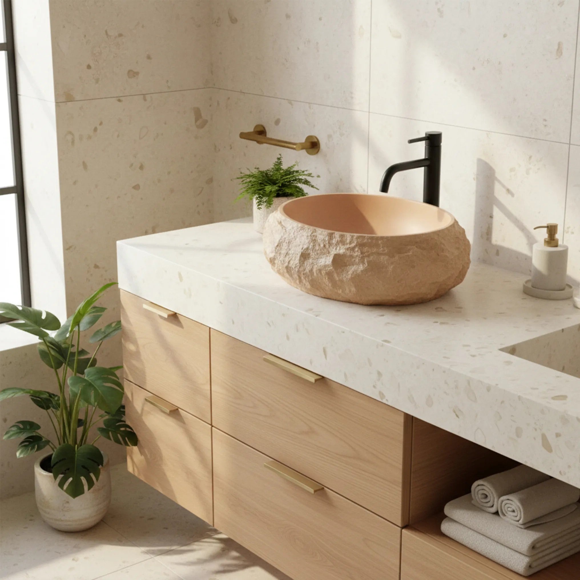 Umývadlo na dosku Mika Light  Terracotta  8