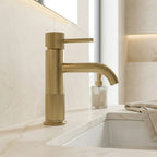 Kúpeľňová batéria Rea Lungo Stripe Brush Gold Low  8