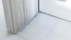 Sprchový odtokový pás 120 cm brúsený nikel ľavy 8