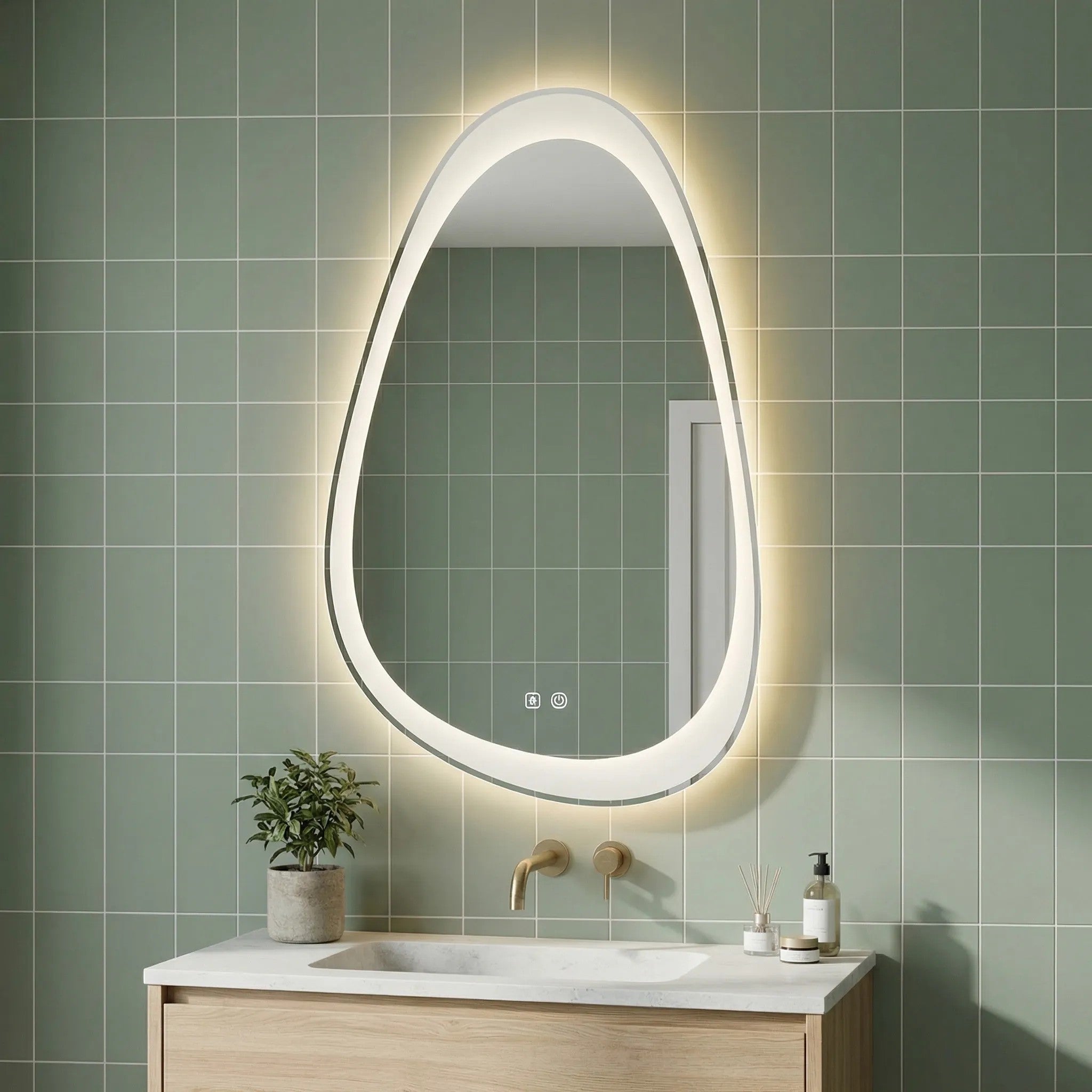 Zrkadlo LED ART 90x50 cm  8
