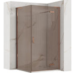 Sprchová kabína REA Hugo Copper Brush 80x80  8