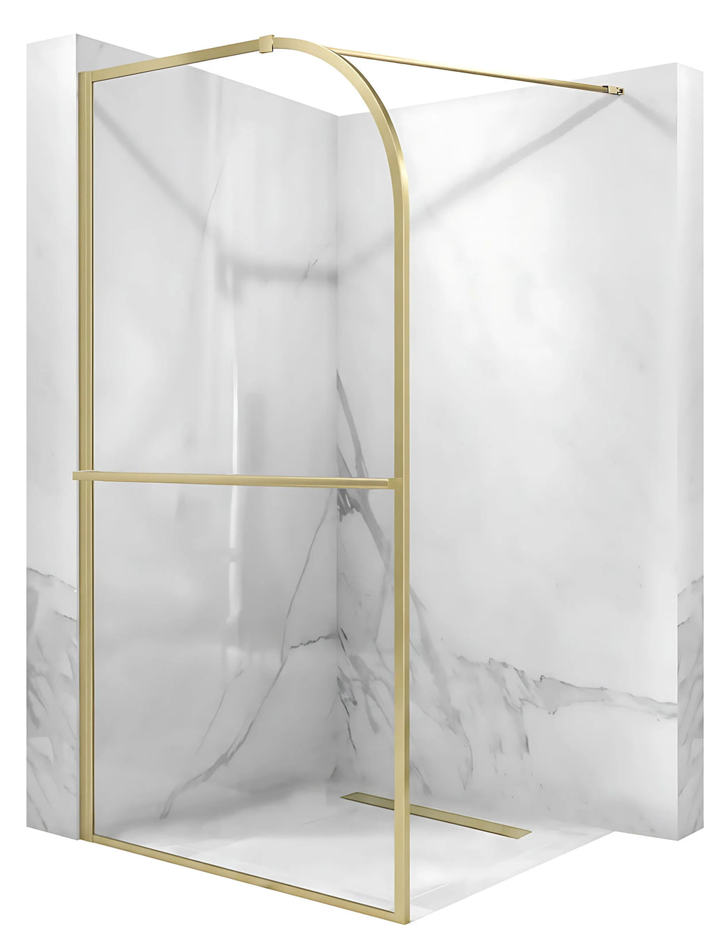 Sprchová zástena Rea Sky Brush Gold 120  8