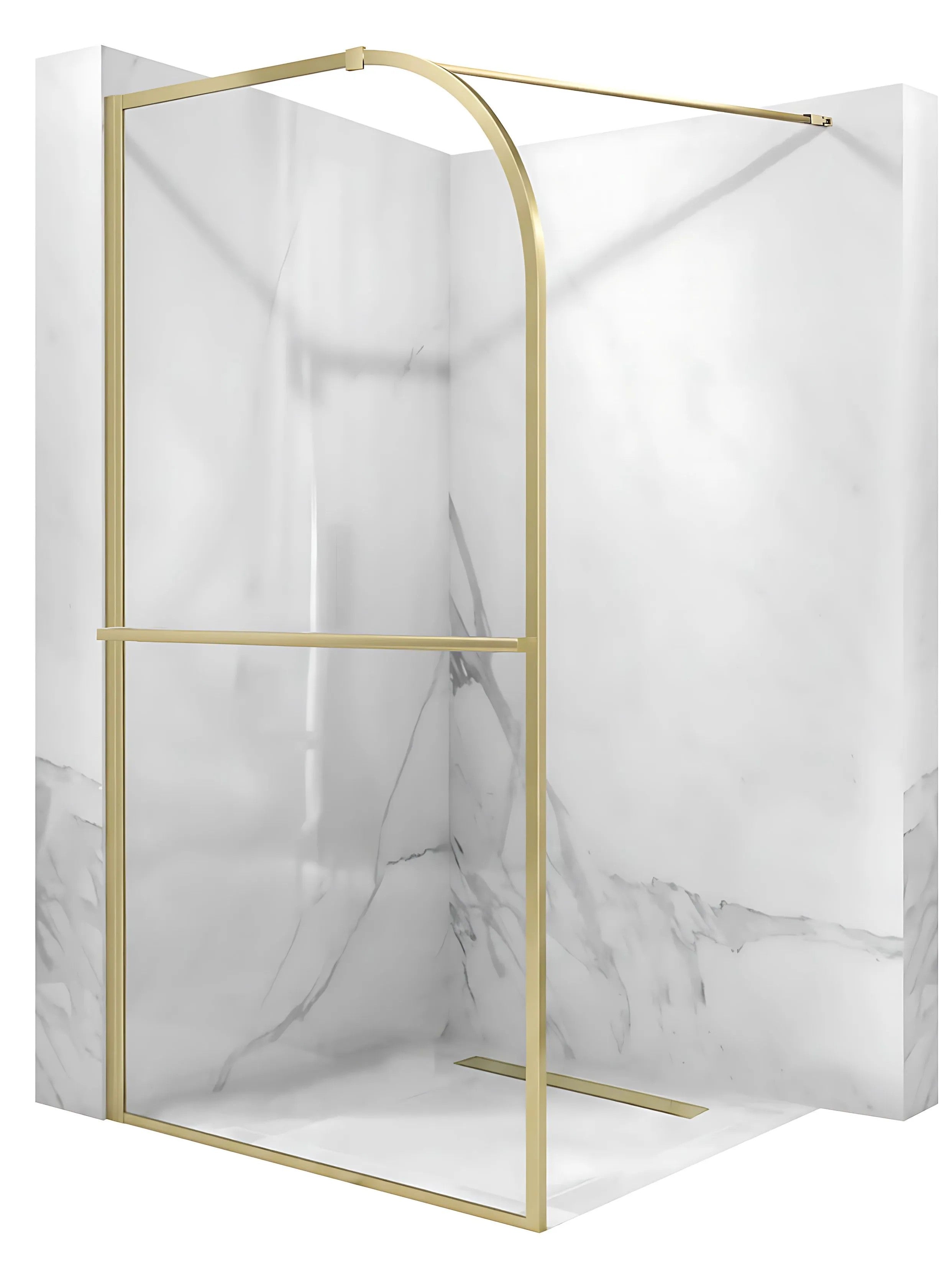 Sprchová zástena Rea Sky Brush Gold 120  8