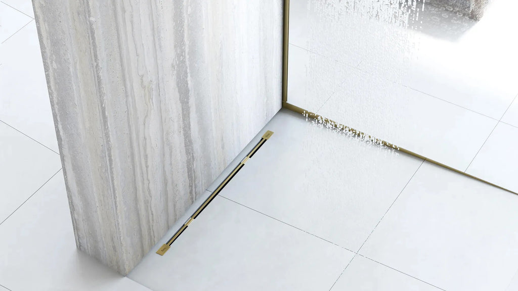 Spádová lišta sprchovej vaničky 100 cm Zlatá ľavy 8