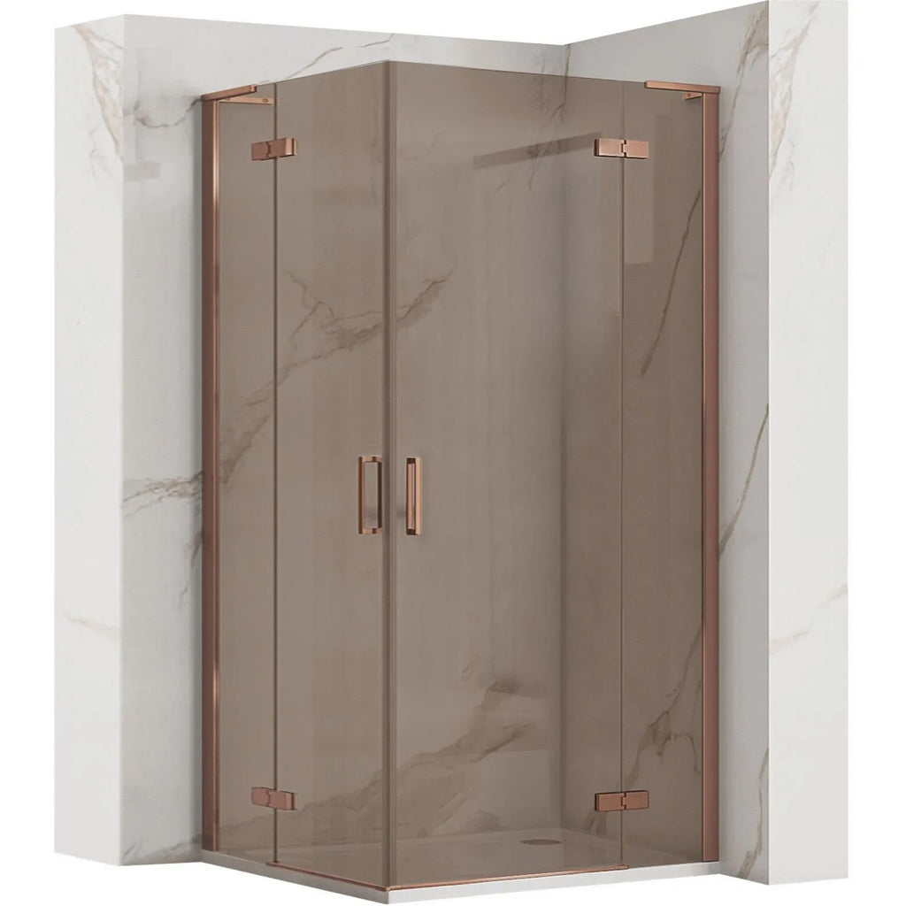 Sprchová kabína REA Hugo Double 90x90 Copper Brush  8