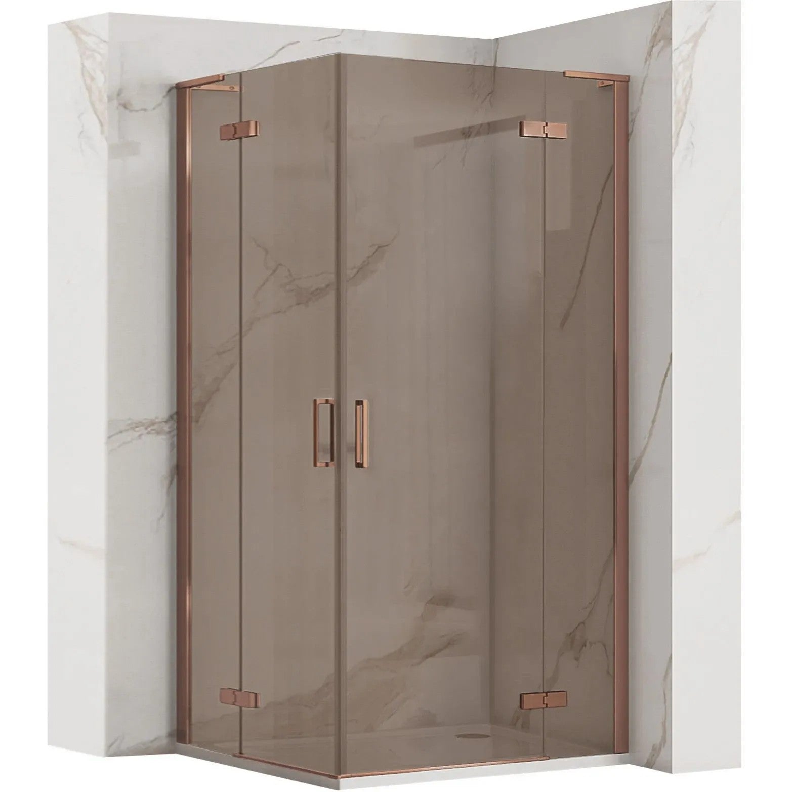 Sprchová kabína REA Hugo Double 90x90 Copper Brush  8