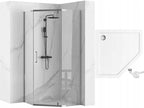 Sprchovací kút AXIN 90x90 - chróm S detským bazénom Diamond black 8