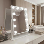 Zrkadlo LED HOLLYWOOD White 30x40  8