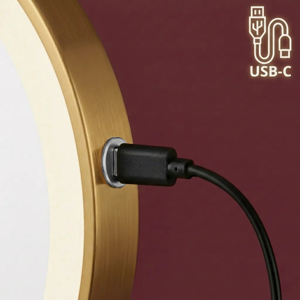 Zrkadlo LED Glow Old Gold  8