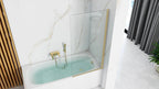 Paravan vaňový Rea Elegant Gold Brush 70  8