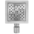 Odtokový žľab REA DOTS 150x150 Nickel Brush  8