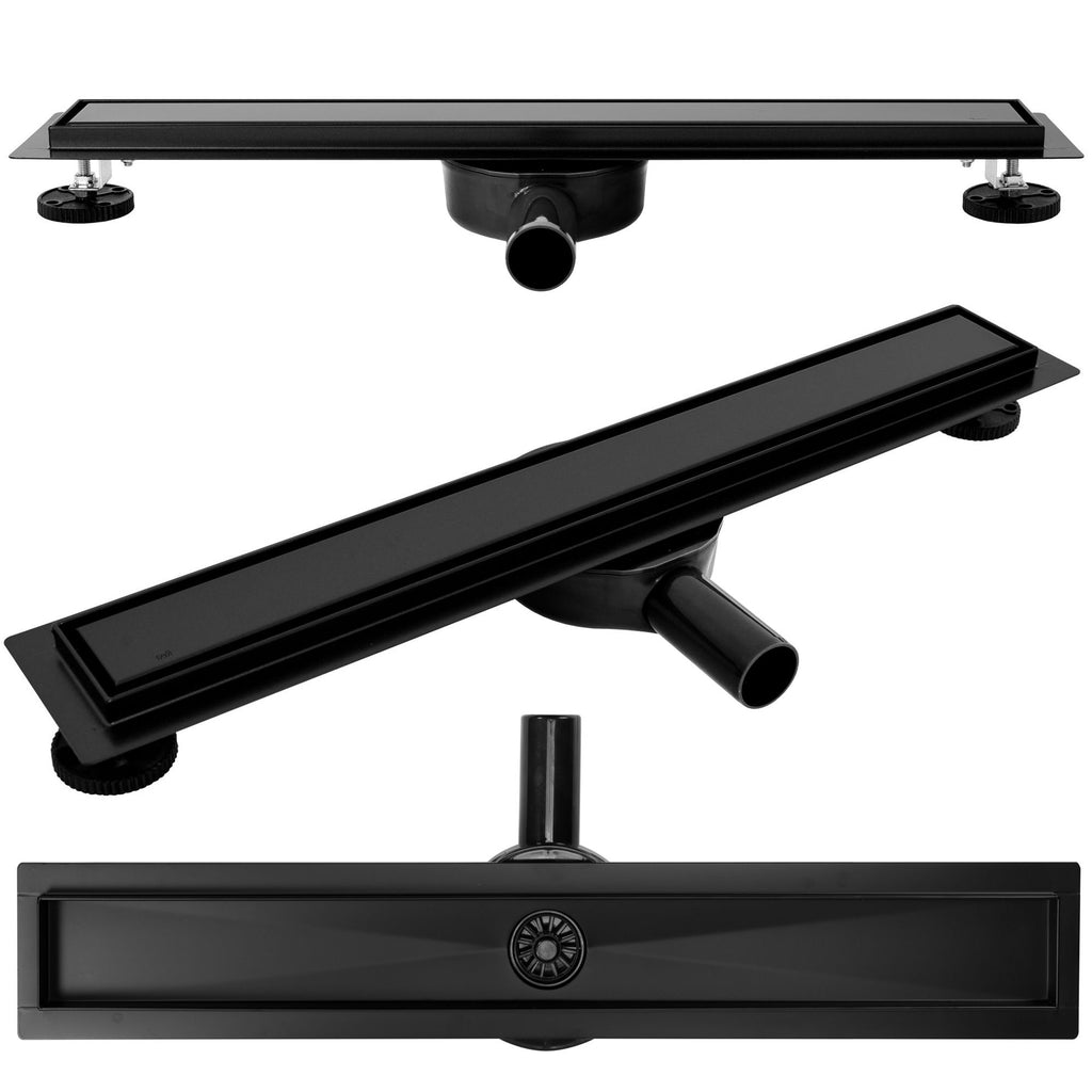 Odtokový žľab REA PURE NEO PRO black matt 100  1