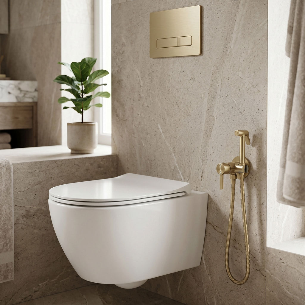 Bidetová batéria Rea Foster Brush Gold  5