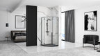 Sprchovací kút DIAMOND BLACK MAT 80x80 S detským bazénom Diamond 9