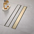 Odtokový žľab Rea Neox brush gold 50  9