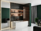 Paravan vaňový Rea Elegant Brush Copper 80  9