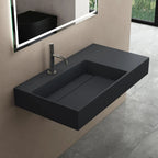 Umývadlo REA Archi 75 CM Grey MATT na dosku - konglomerát  9