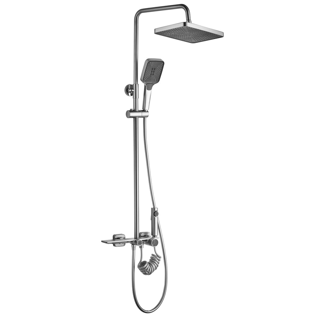 Sprchový set REA HELIX  Nickel Brush INOX  9