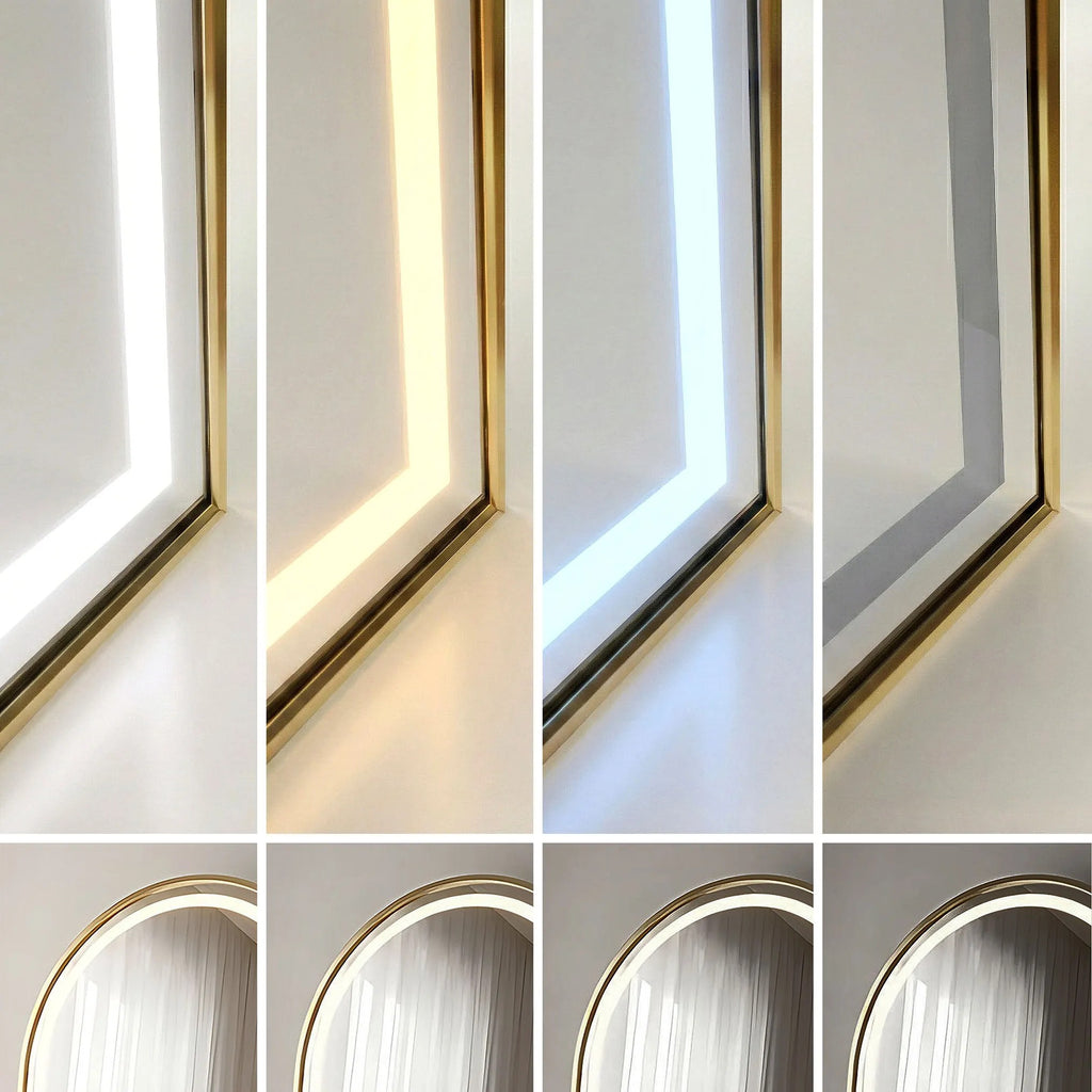 Zrkadlo LED Orbit 60x170cm Brush Gold  9