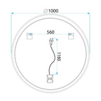 Zrkadlo LED SOFT 100  9