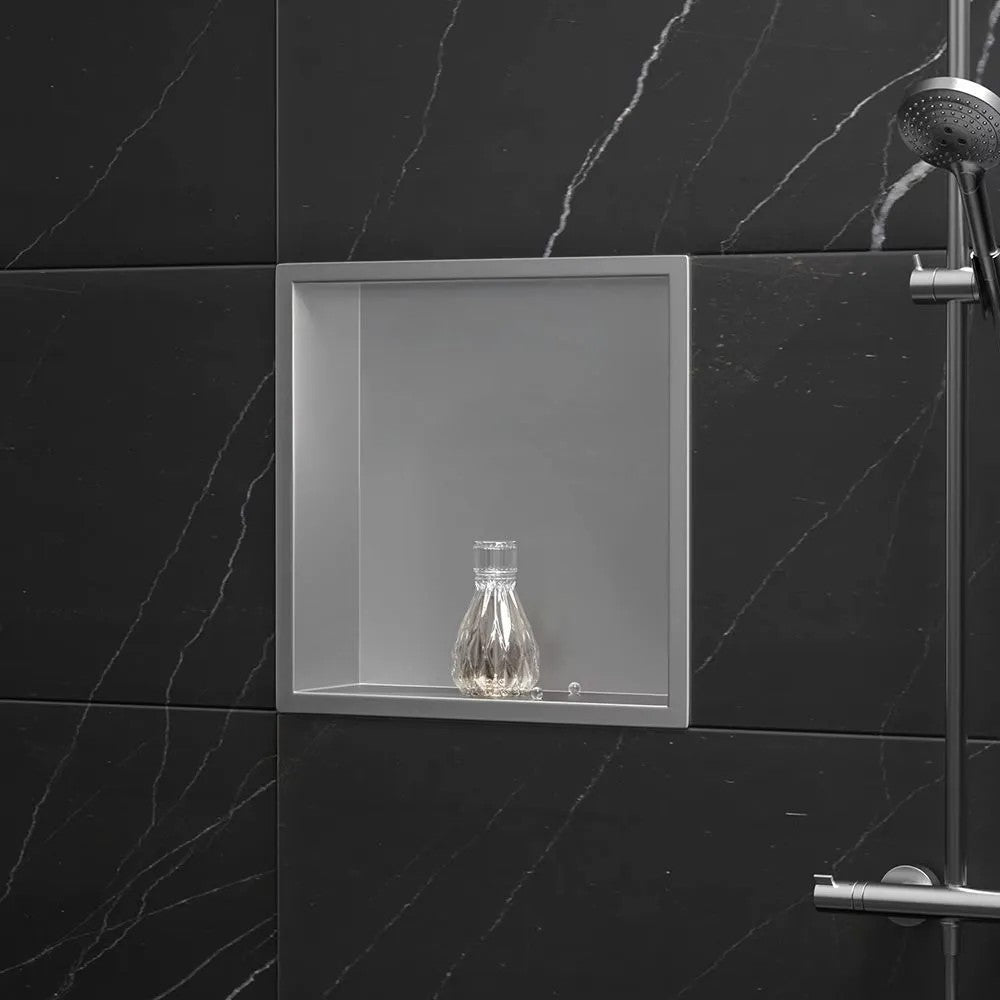 bathroom shelf 30x30 steel brush  9