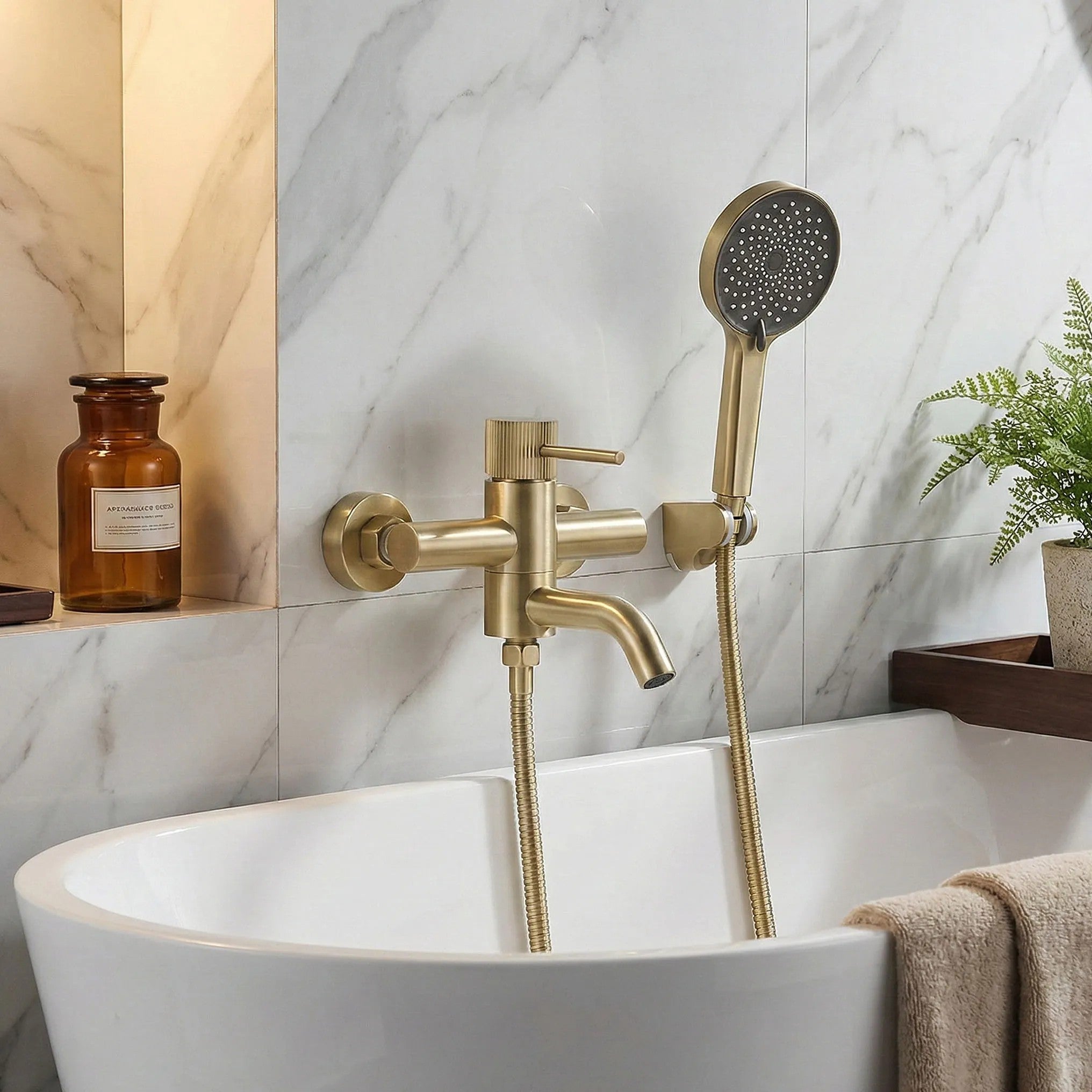 Vaňová batéria Rea Lungo Stripe Gold Brush  9