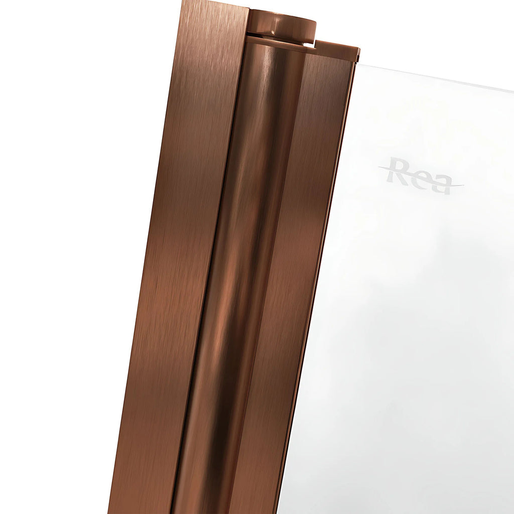 Skladacia vaňová zástena REA AGAT-2 100 Brush Copper  9