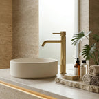 Kúpeľňová batéria Rea Lungo Stripe Brush Gold  9