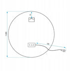 Zrkadlo LED 60cm BAS P11240  9