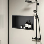 bathroom shelf 30x60 black matt  9