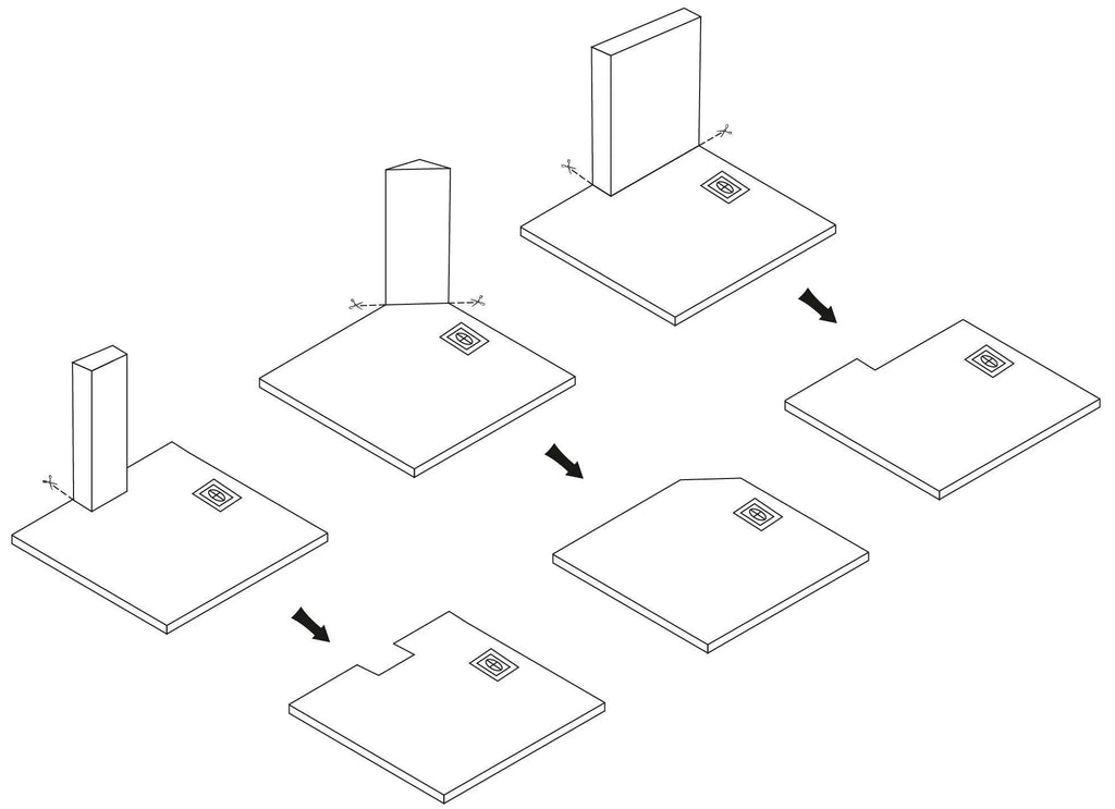 Sprchová vanička Bazalt CARRARA WHITE 90x90  9