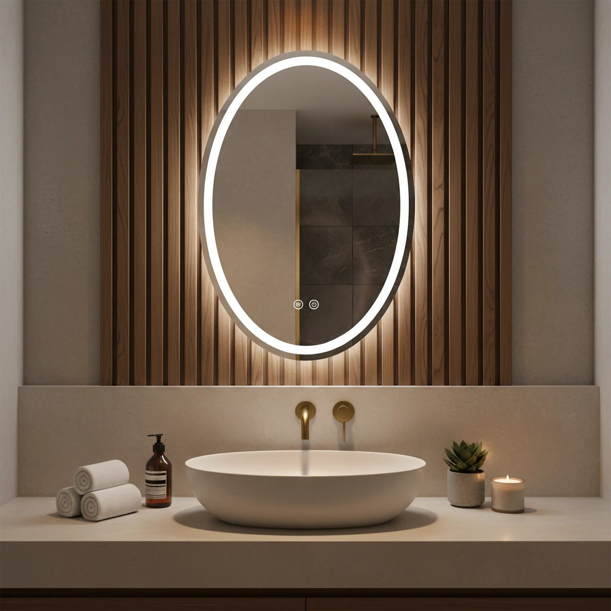 Zrkadlo LED Marco 50x70 cm  9