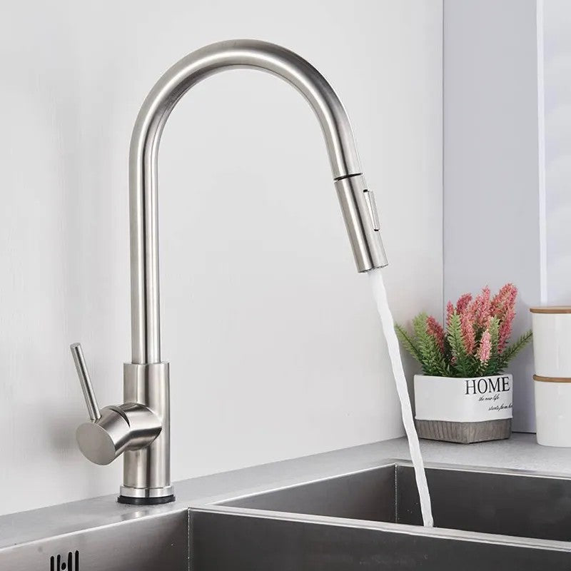 Kuchynská batéria Rea Fresh Nickel Brush INOX  9