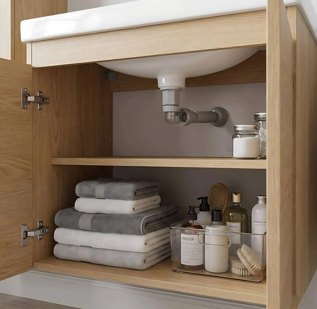 Umyvadlový sifon s univerzální výpustí click-clack REA Flow Gold  9