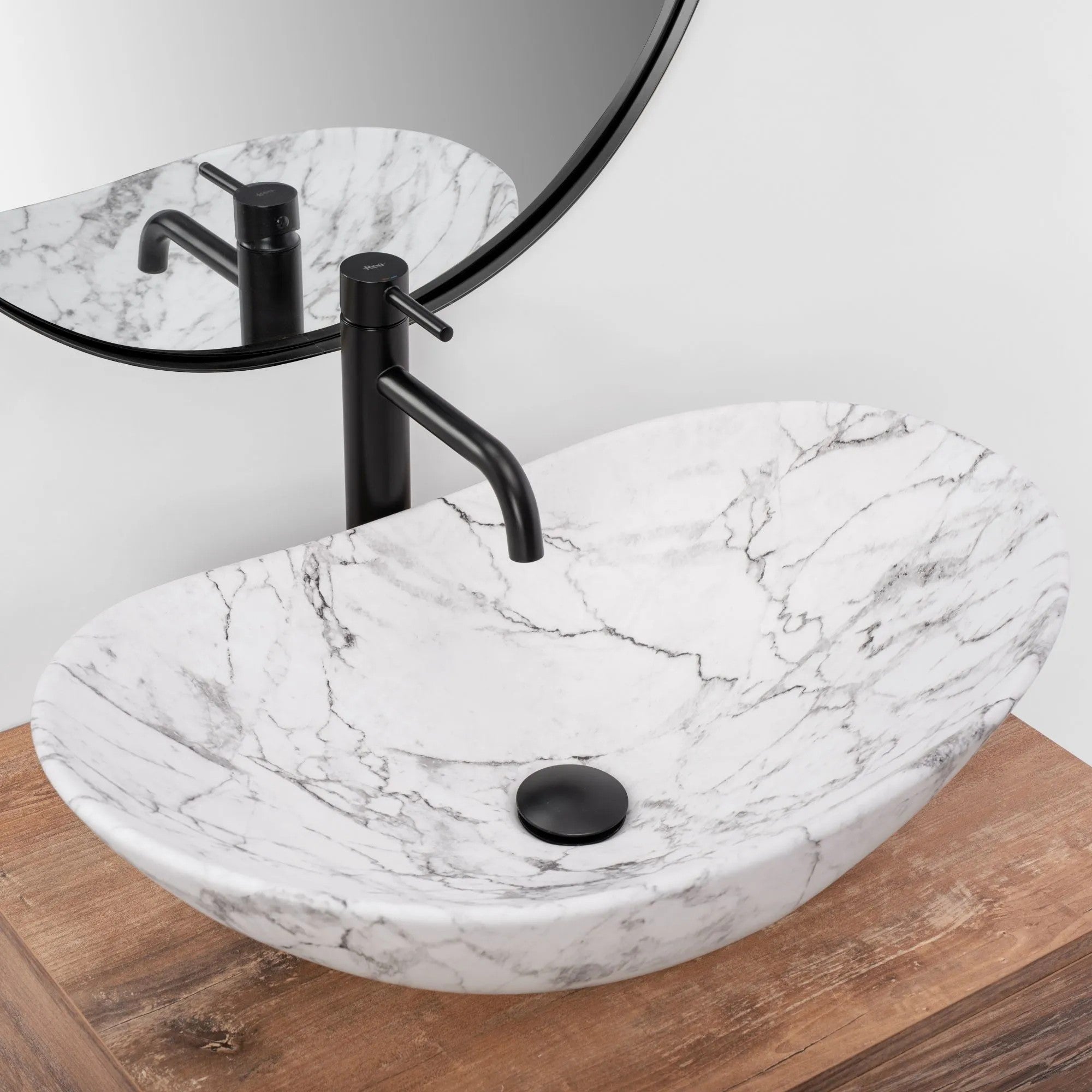 Umývadlo na dosku REA ROYAL 60 Statuario Marble Matt  9