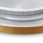 Zrkadlo LED OVL 50x100cm Brush Gold  9