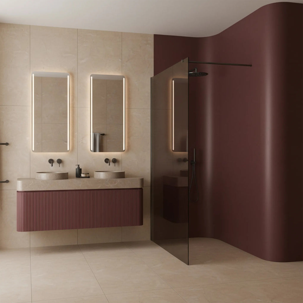 Sprchová zástena Rea Flexi Brown/ Titan 130  9
