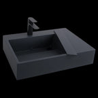 Umývadlo REA Archi 90 CM Grey MATT na dosku - konglomerát  9